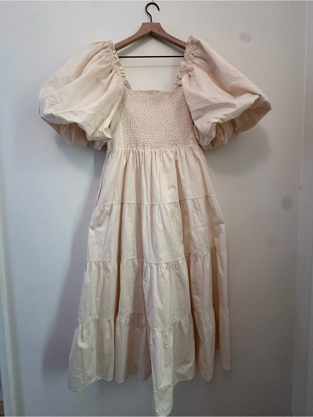 Zoco Scout Puff Sleeve Dress // Cream *Zoco Exclusive* 100% Cotton